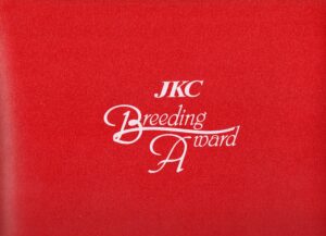 【お知らせ】JKC優良犬作出ブリーダ表彰を受賞いたしました